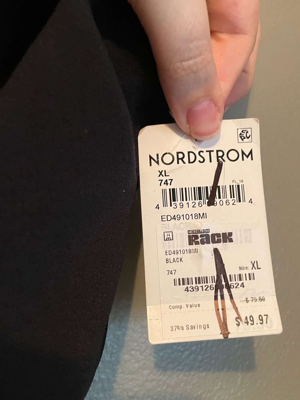 NWT Open Edit Sz XL Women’s Black Ruched Tube Strapless Maxi Slit Dress Ret $79! - Picture 6 of 13